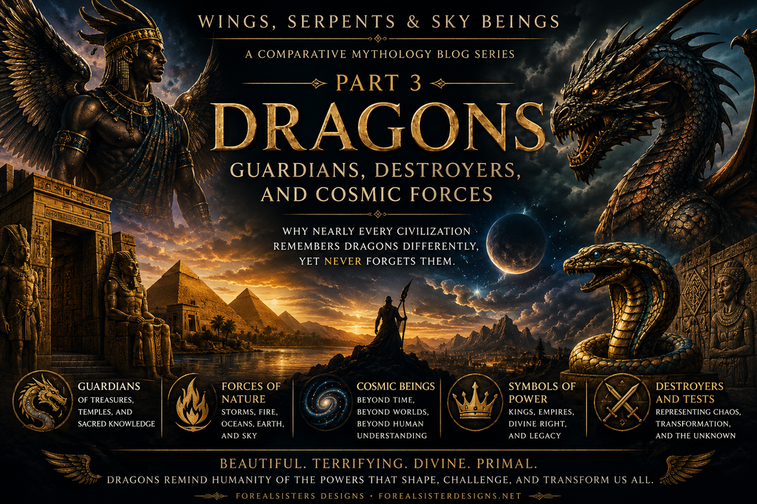 Ancient dragon symbolism across civilizations — guardians, cosmic forces, and sacred power