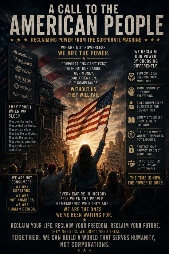 A Call to the American People: Reclaiming Power From the Corporate Machine