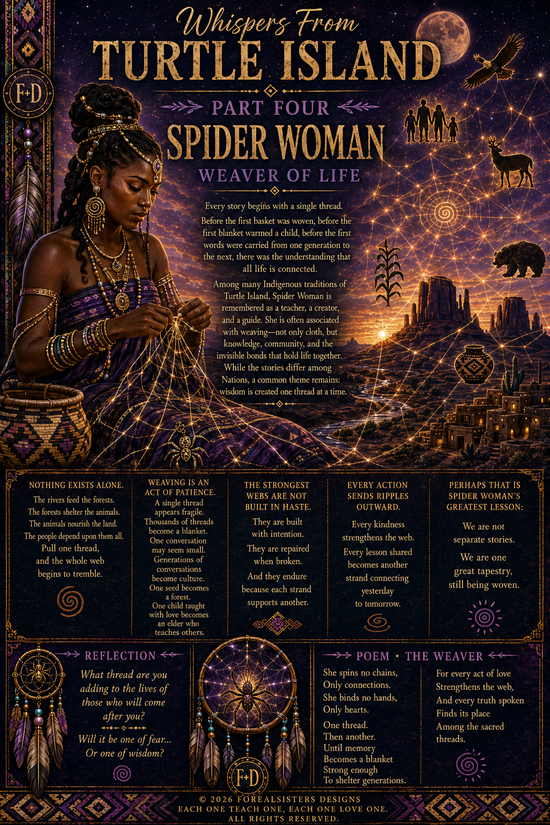 Spider Woman Weaver of Life — Whispers From Turtle Island Part Four by Forealsister Designs