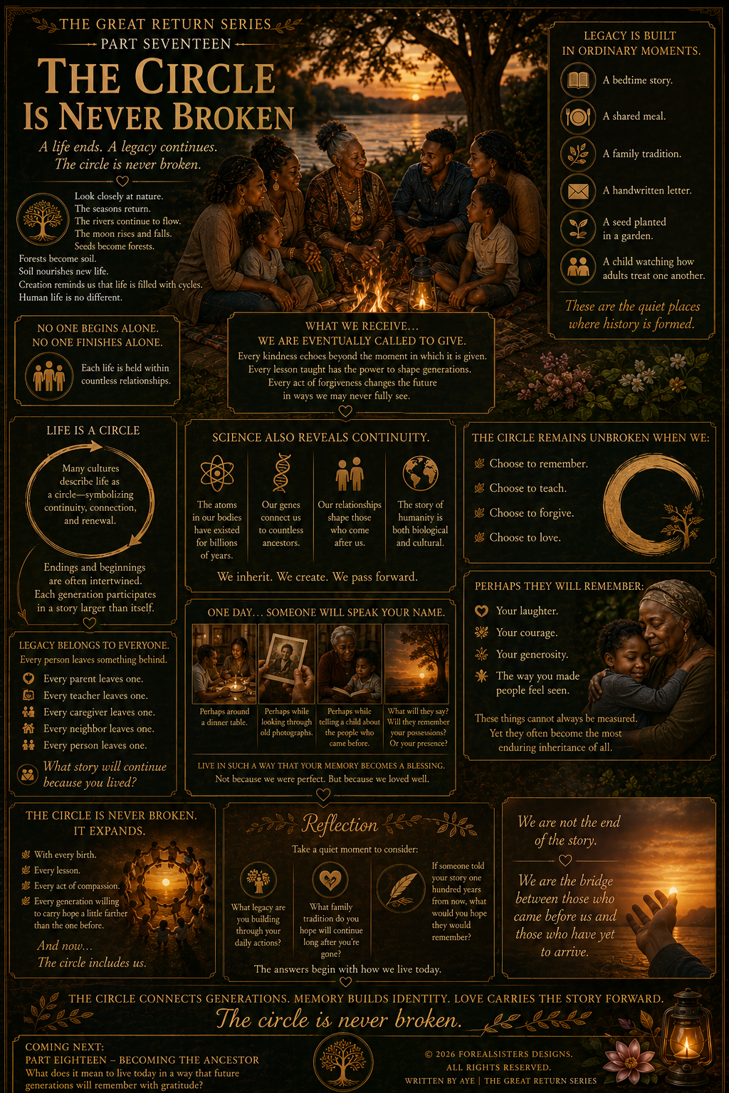 The Circle Is Never Broken — The Great Return Part Seventeen by Forealsister Designs