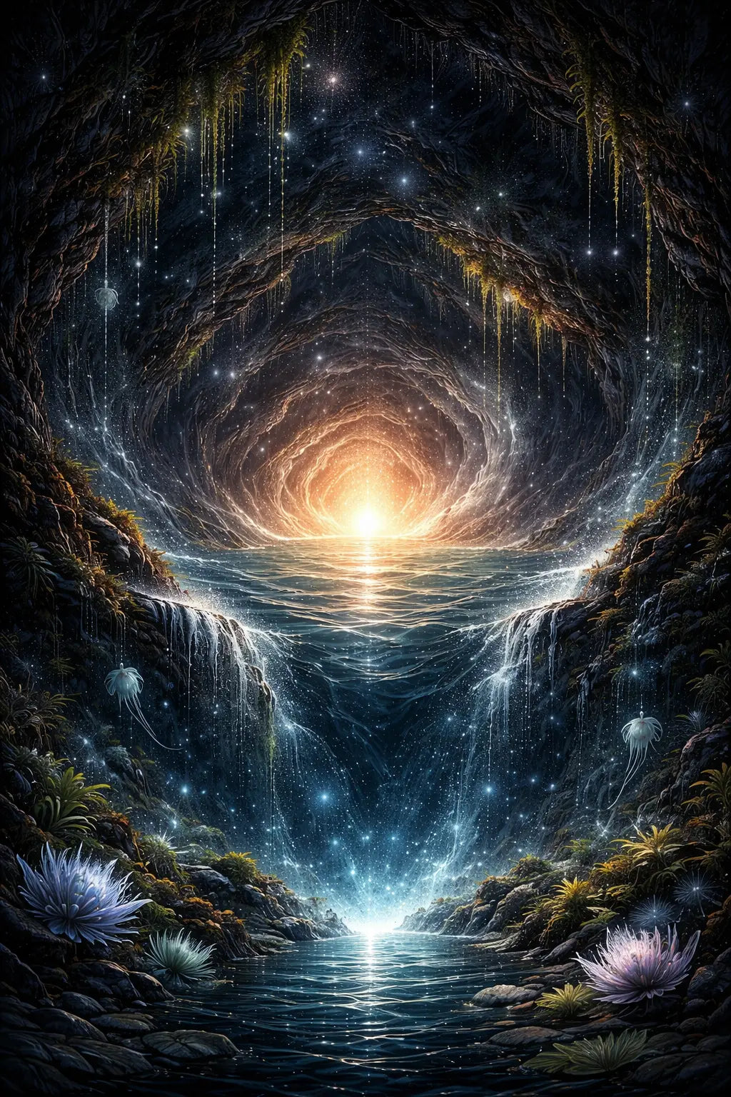 Cosmic primordial waters — sacred origin of life and creation