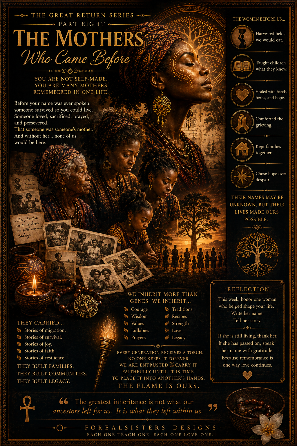 The Mothers Who Came Before — The Great Return Series by Forealsister Designs