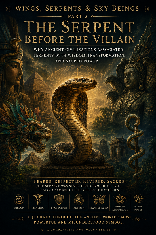 Ancient serpent symbols representing wisdom, transformation, and sacred power across civilizations