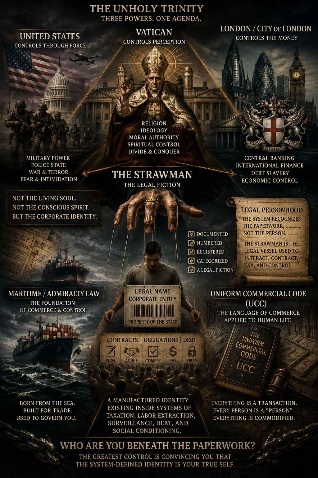 The Vatican, Maritime Law, the UCC, and the Strawman System