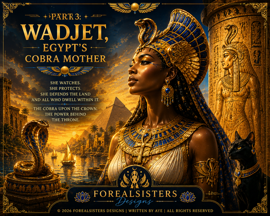 Wadjet, Egypt's Cobra Mother — sacred serpent goddess of the divine feminine