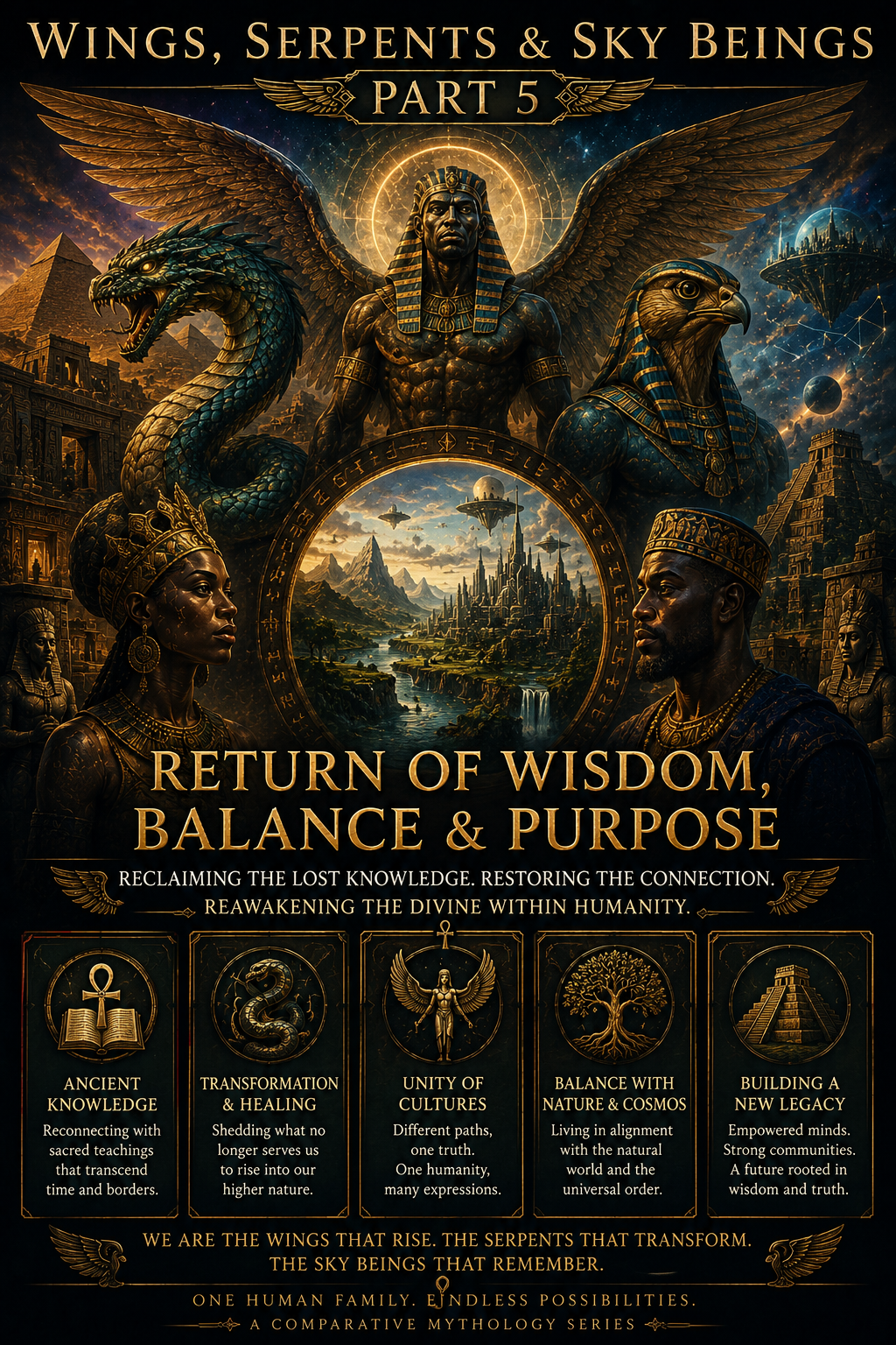 The Annunaki — ancient Sumerian divine beings connected to cosmic order, kingship, and civilization