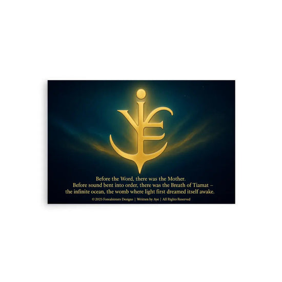 Before the word, there was Tiamat Photo paper poster