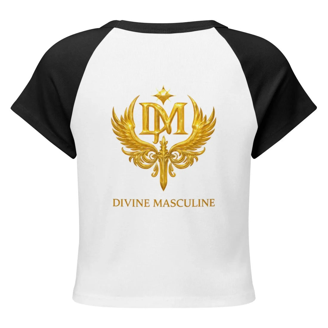 Divine Masculine Women’s micro rib raglan baby tee