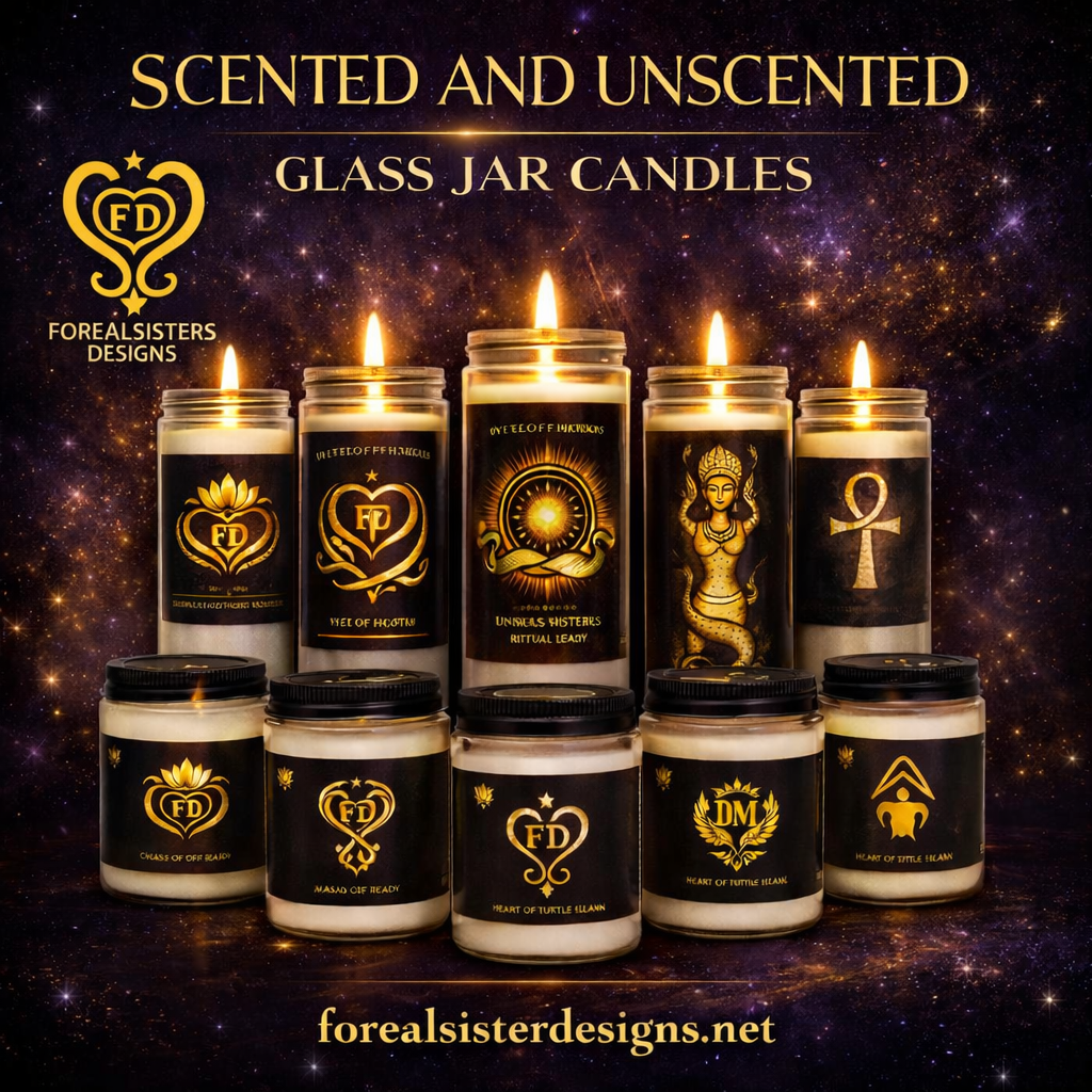 Sacred Unscented Glass Jar Candles