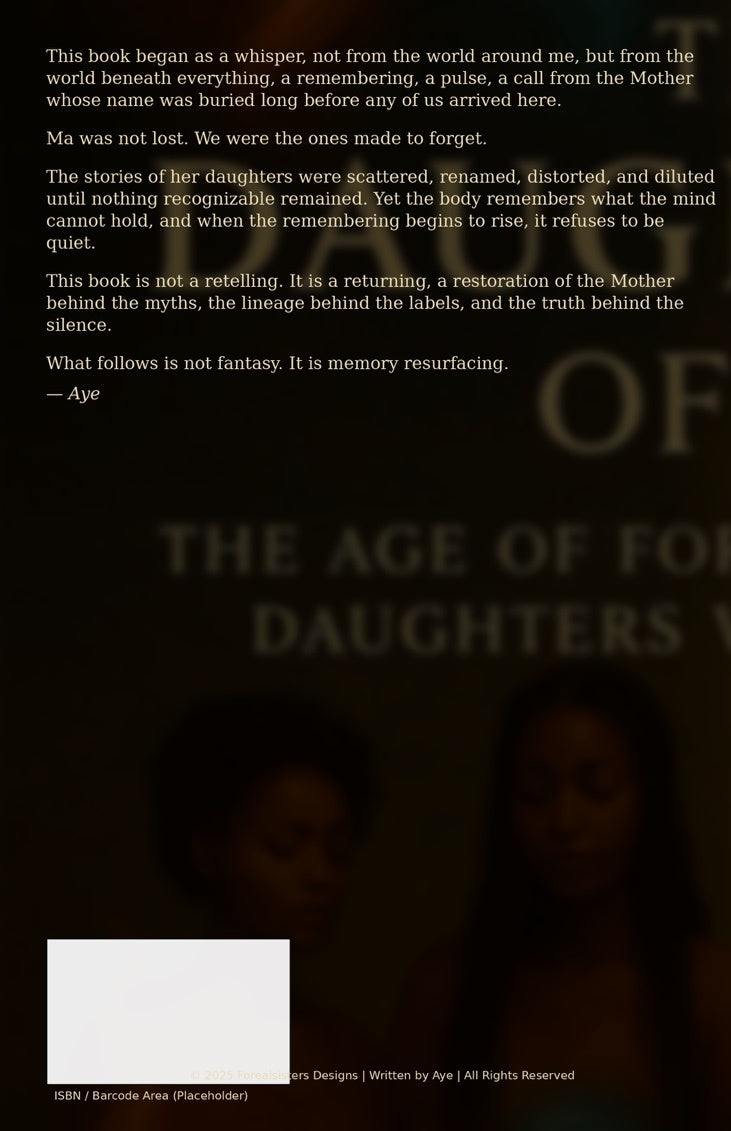 Daughters of MA! Forealsister Designs